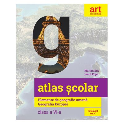 Atlas geografic scolar pentru clasa VI