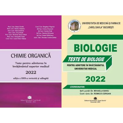 Set admitere UMF Carol Davila – Chimie+Biologie(ed.2022)